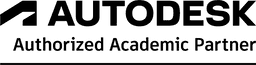 Autodesk Authorized Academic Partner logo. Autodesk is written in bold capitalised letters above the other words.
