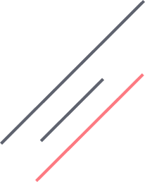 Black and red bouncing straight, parallel lines